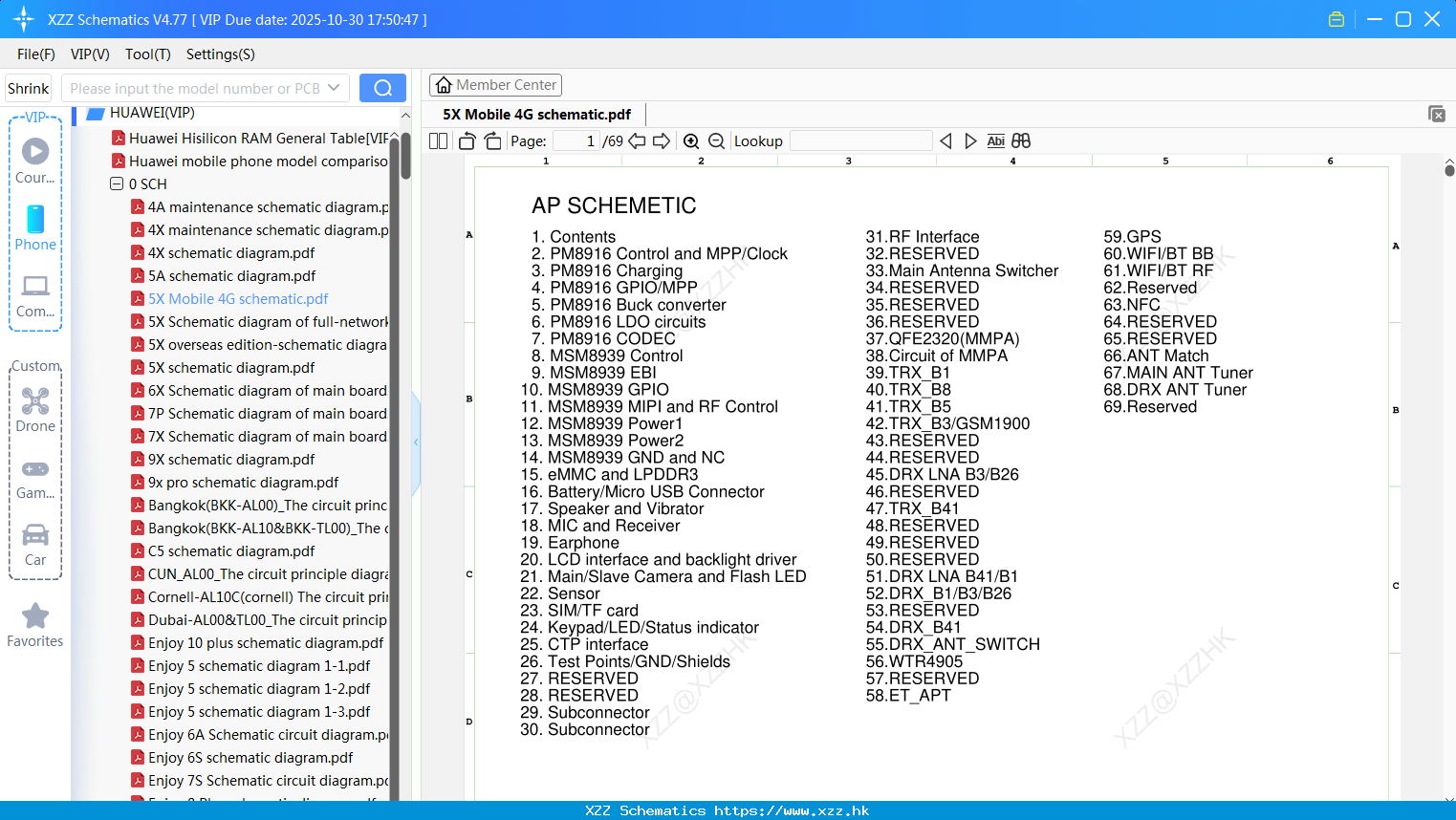 Huawei 5X Mobile 4G Schematic
